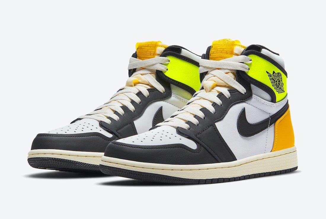 Nike Jordan 1 Retro High White Black Volt University Gold (m) | Lyst UK