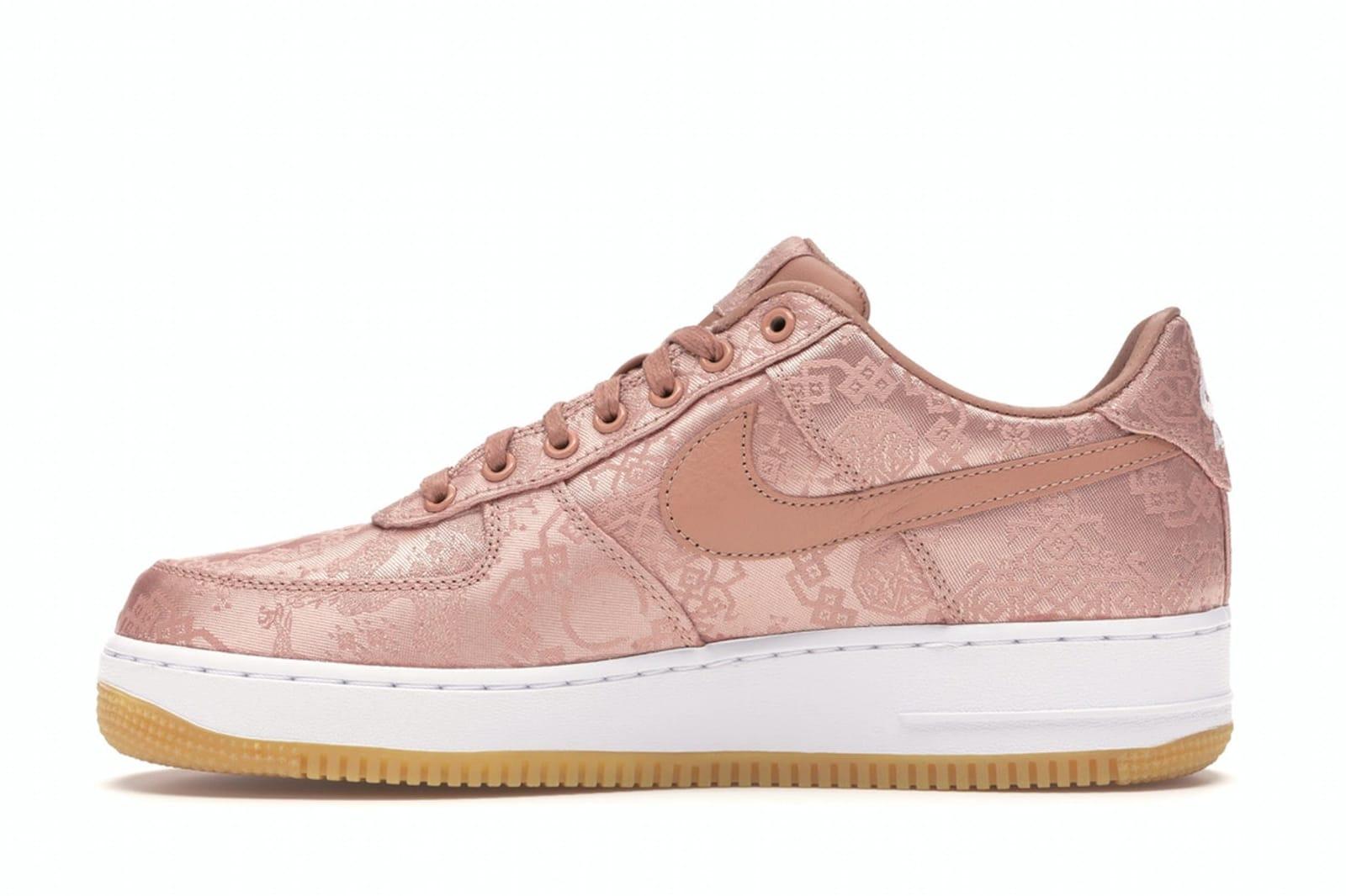 Nike Air Force 1 Low Clot Rose Gold Silk in Black | Lyst