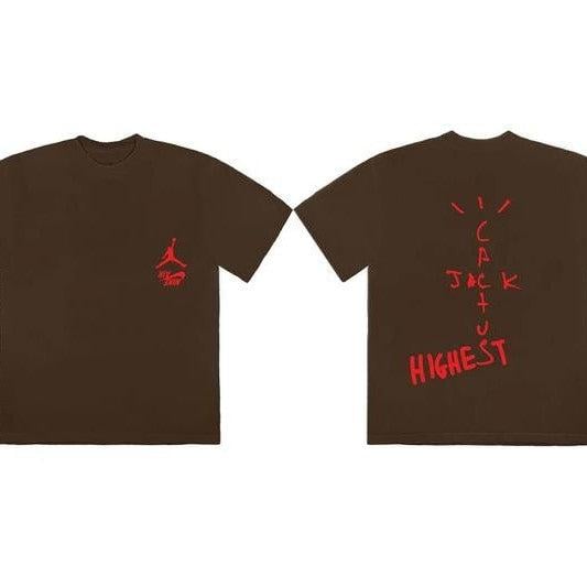 Buy Cactus Jack by Travis Scott x Air Jordan Highest T-Shirt 'Brown' - 1945  1FW190103AJHT BROW