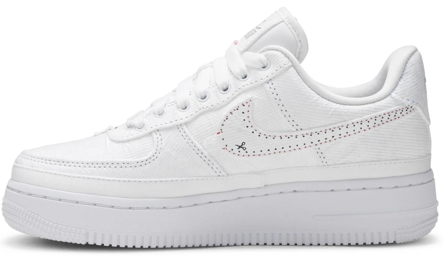 Nike Air Force 1 Lx Tear Away Red Swoosh (w) in White | Lyst