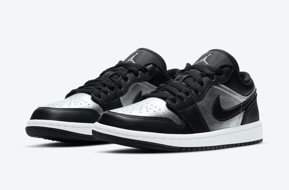 black silver air jordan 1