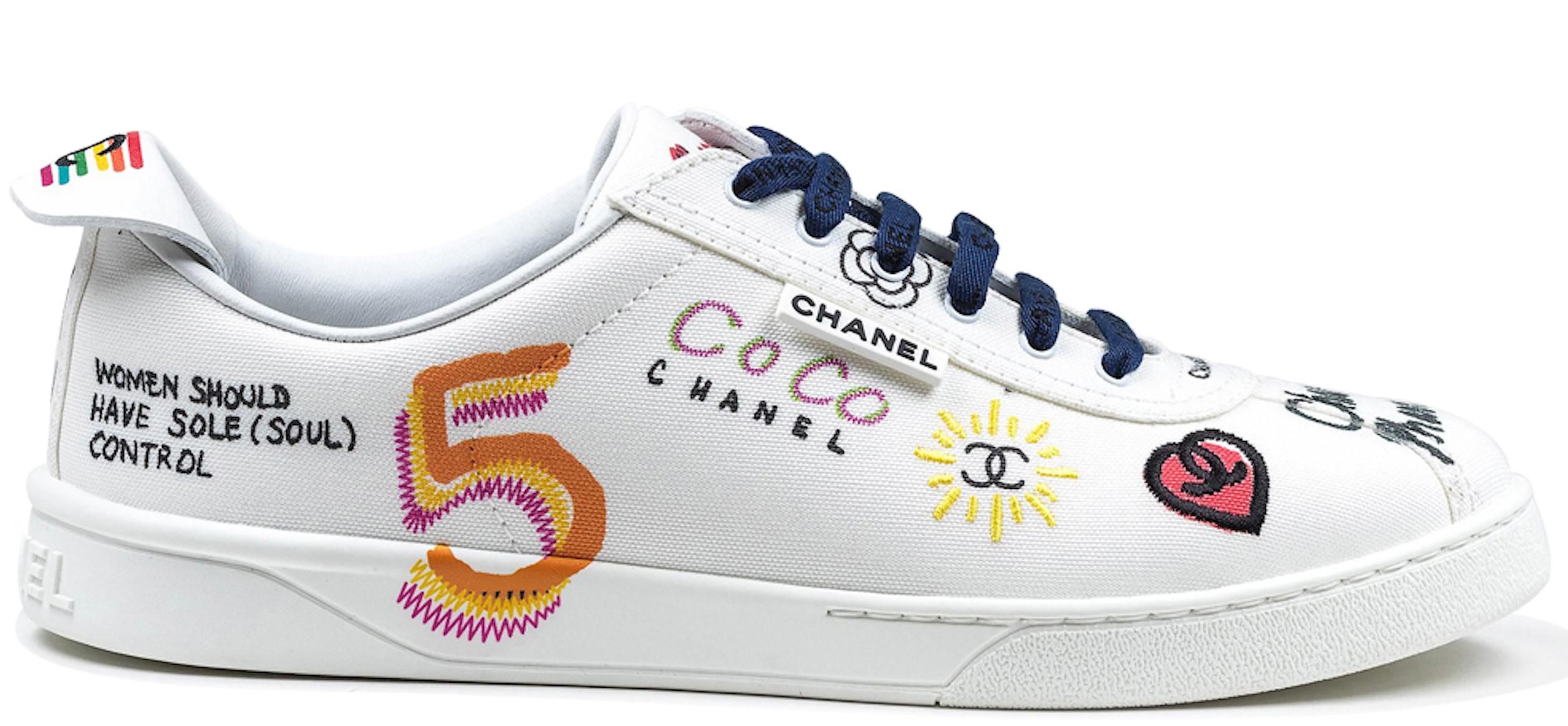 Chanel // X Pharrell White Canvas & Multicolor Low Top Sneaker – VSP  Consignment