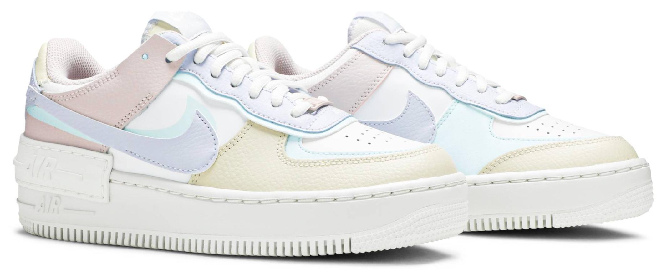 Nike Air Force 1 Low Shadow White Glacier Blue Ghost (w) in Black