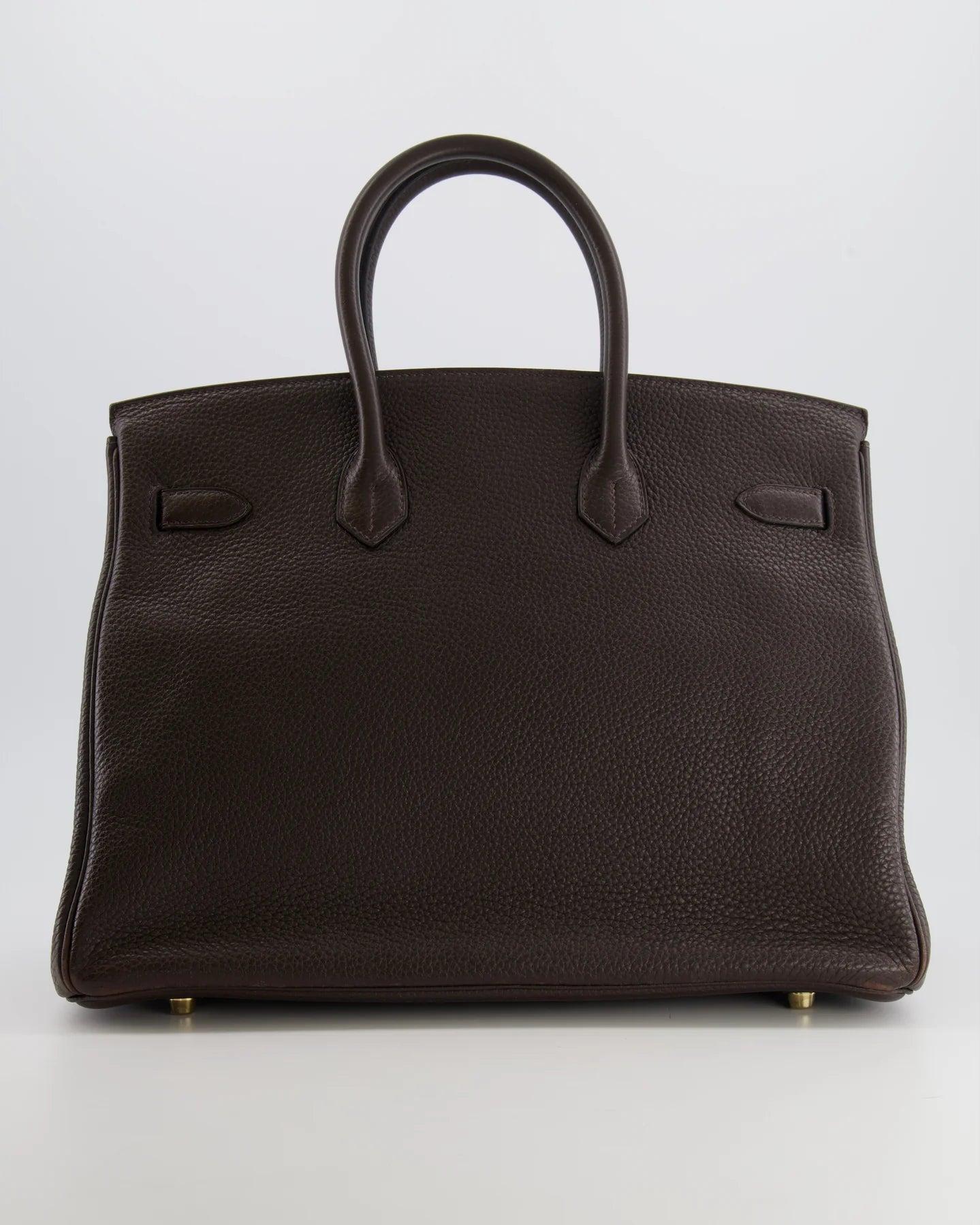 Hermes Birkin Bag, Etain Brown, 35cm, Clemence with palladium