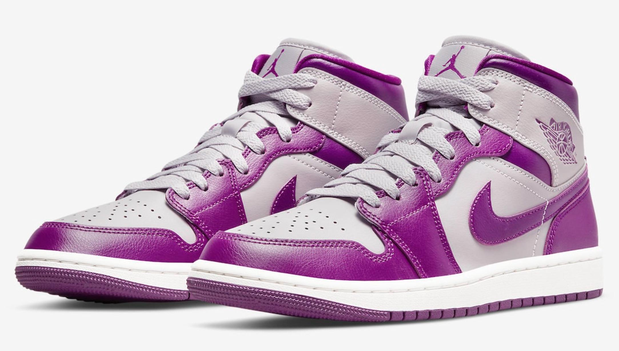 Nike Jordan 1 Mid Magenta (2022)(w) in Purple |