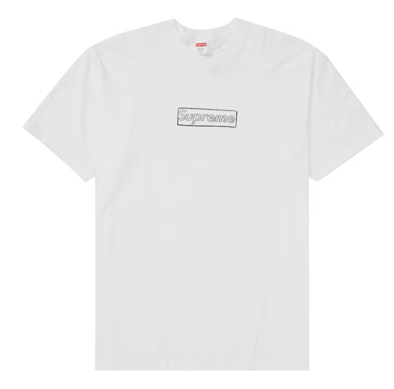 Supreme Kaws Chalk Logo Tee White | Lyst