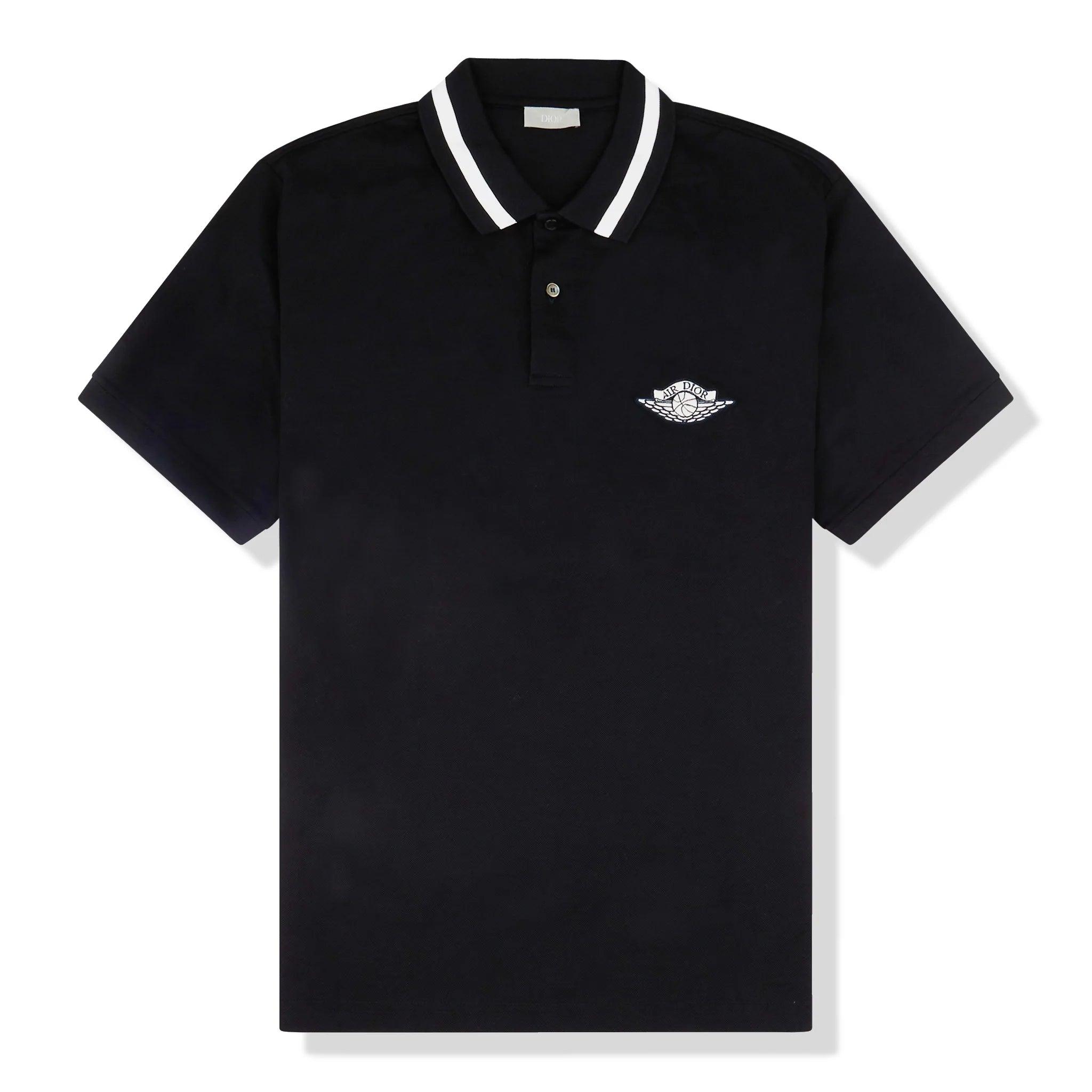 Dior X Jordan Polo Tshirt in Black | Lyst