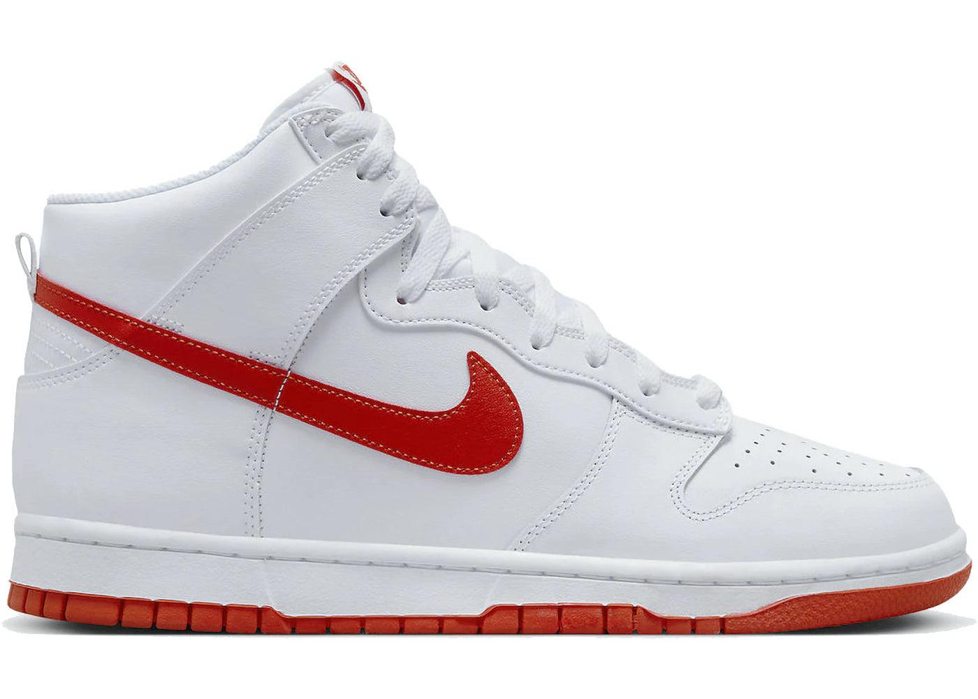 Nike Dunk High White Picante Red (m) | Lyst
