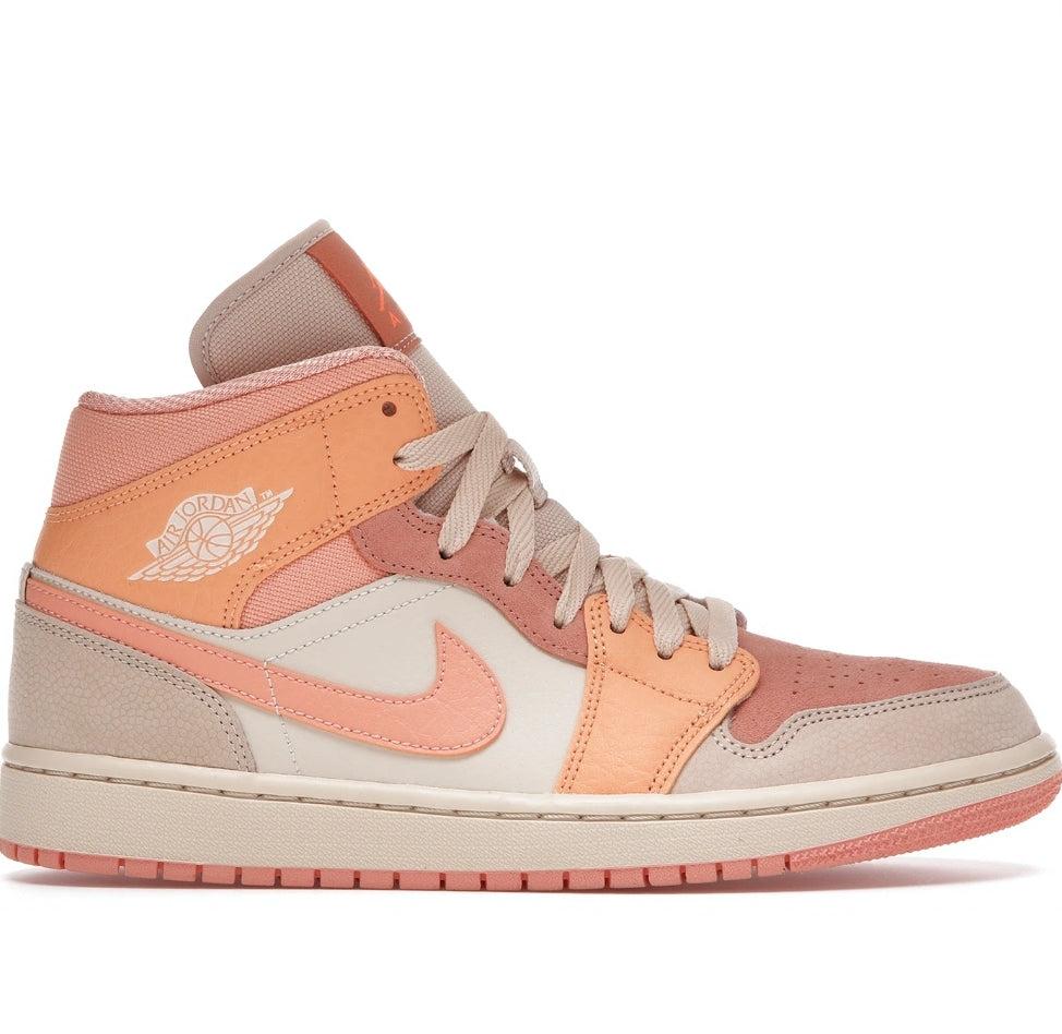 Nike Jordan 1 Mid Apricot Orange (w) in Pink | Lyst