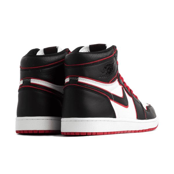 Nike 1 Retro High Strap White Black Varsity Red - Black
