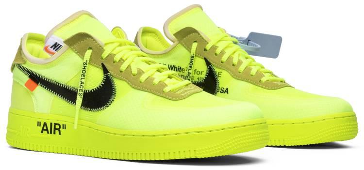 Off-White c/o Virgil Abloh Air Force 1 Low X Volt in Yellow | Lyst