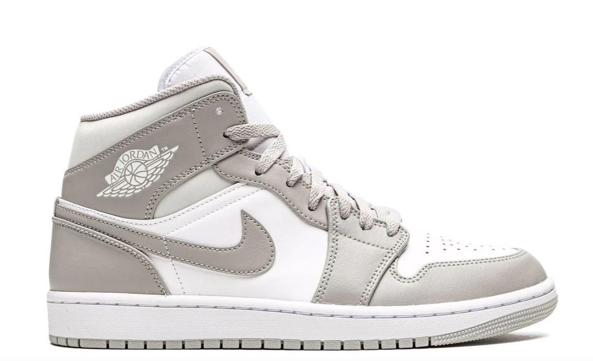 Nike Jordan 1 Mid Linen (m) in Black Lyst