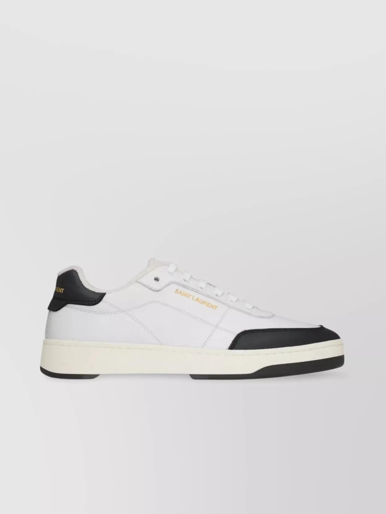 スニーカー SAINT LAURENT Saint Laurent Sneakers Men Leather White/Black SAINT LAURENT Bump Colour-Block Suede, Shell and Leather