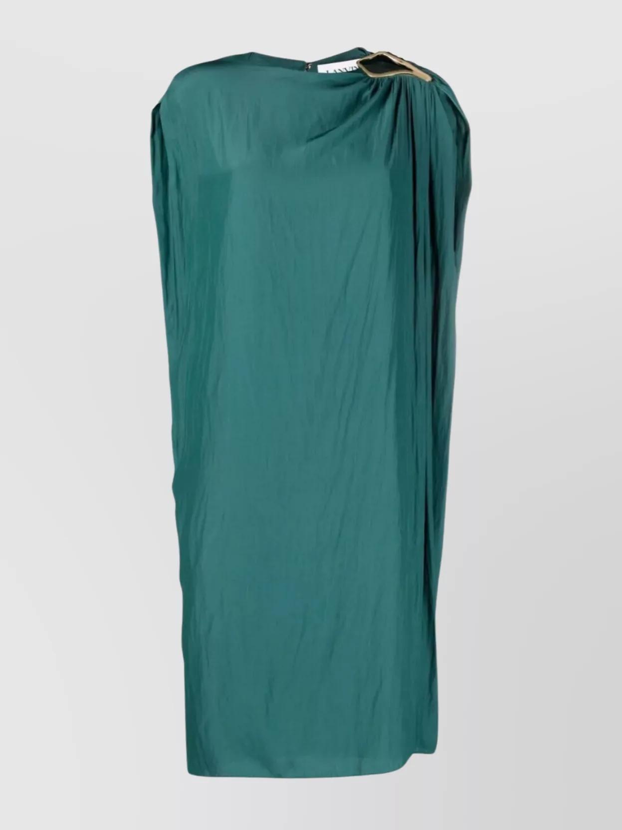 ワンピース LANVIN SLEEVELESS DRAPED KNEE DRESS Lanvin Draped knee dress sleeveless midi | The Fashion Square