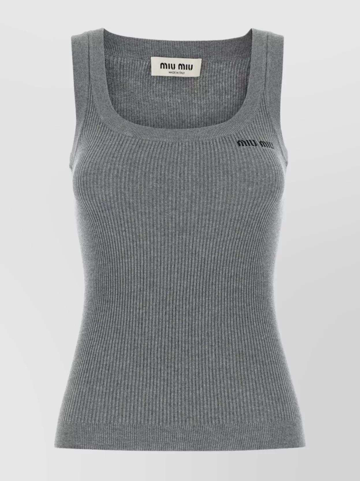 Miu Miu Sleeveless and tank tops for Women | Online Sale up