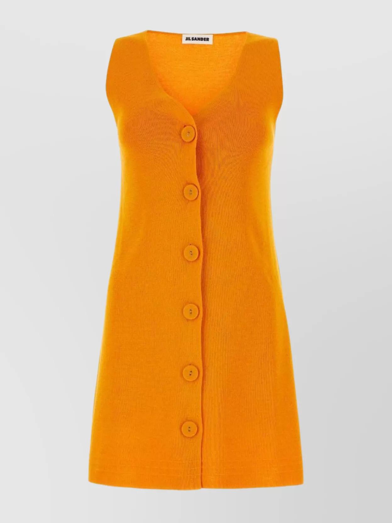 ワンピース Jil Sander Pastel Orange Viscose Shirt Dress Jil Sander Pastel Viscose Shirt Dress in Orange | Lyst