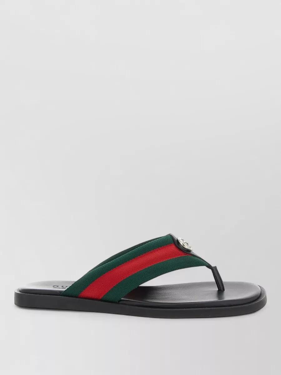 Gucci Gg Crossover Sandals Rubber Sole in Gray for Men | Lyst
