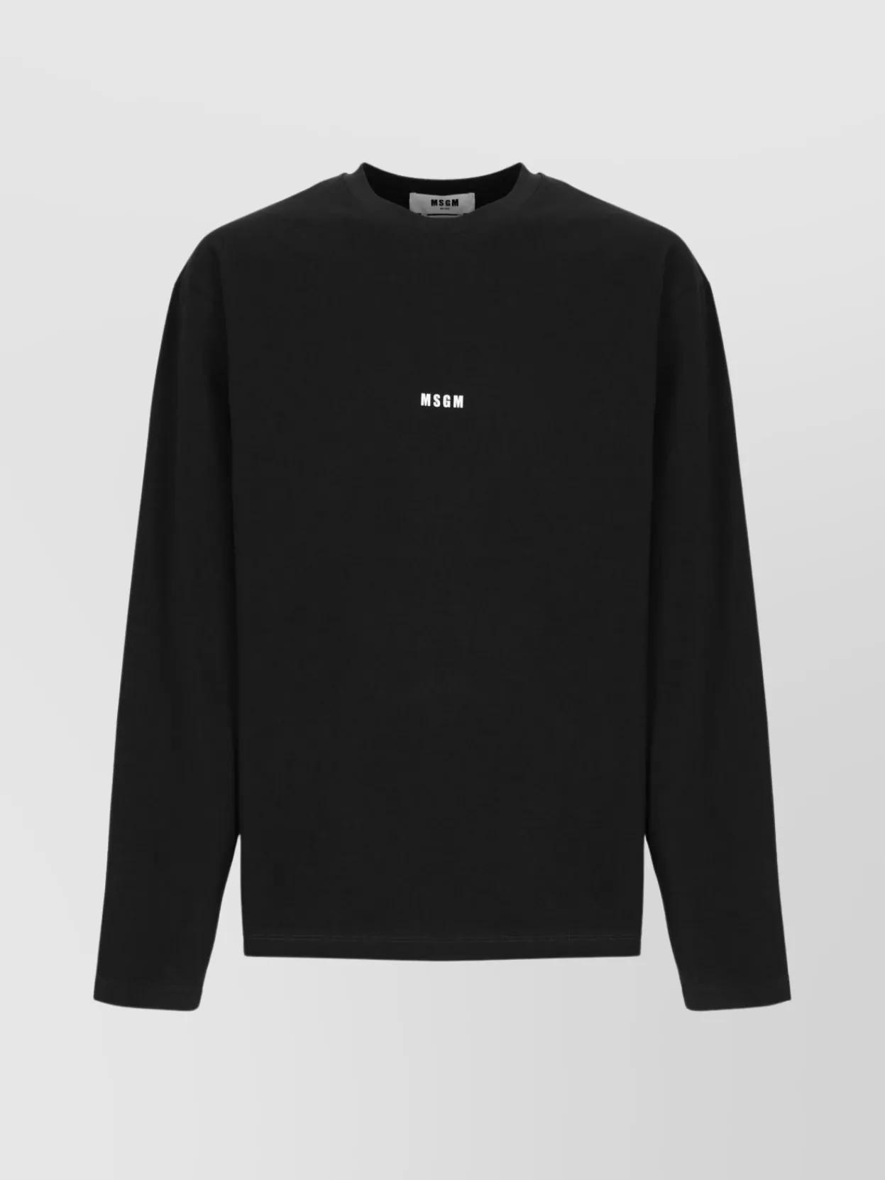 【送料&関税込】MSGM Logo Print Long Sleeve T-shirt MSGM T-shirts for Men | Online Sale up to 61% off | Lyst