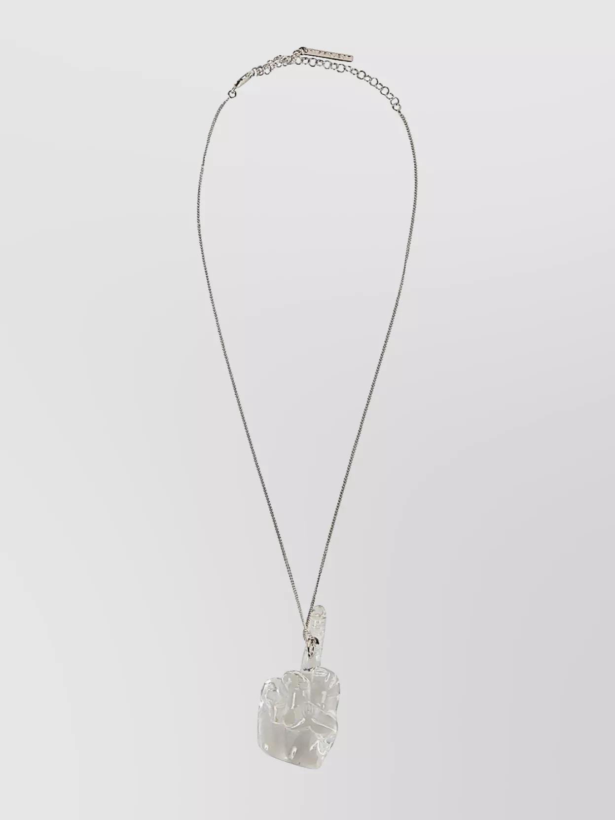 ネックレス・ペンダント Y PROJECT Transparent Pvc Y Necklace Y/Project Mini Y ペンダント ネックレス | シルバートーン
