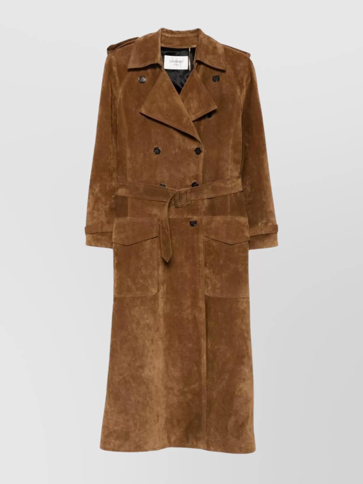 saint-laurent--Belted-Waist-