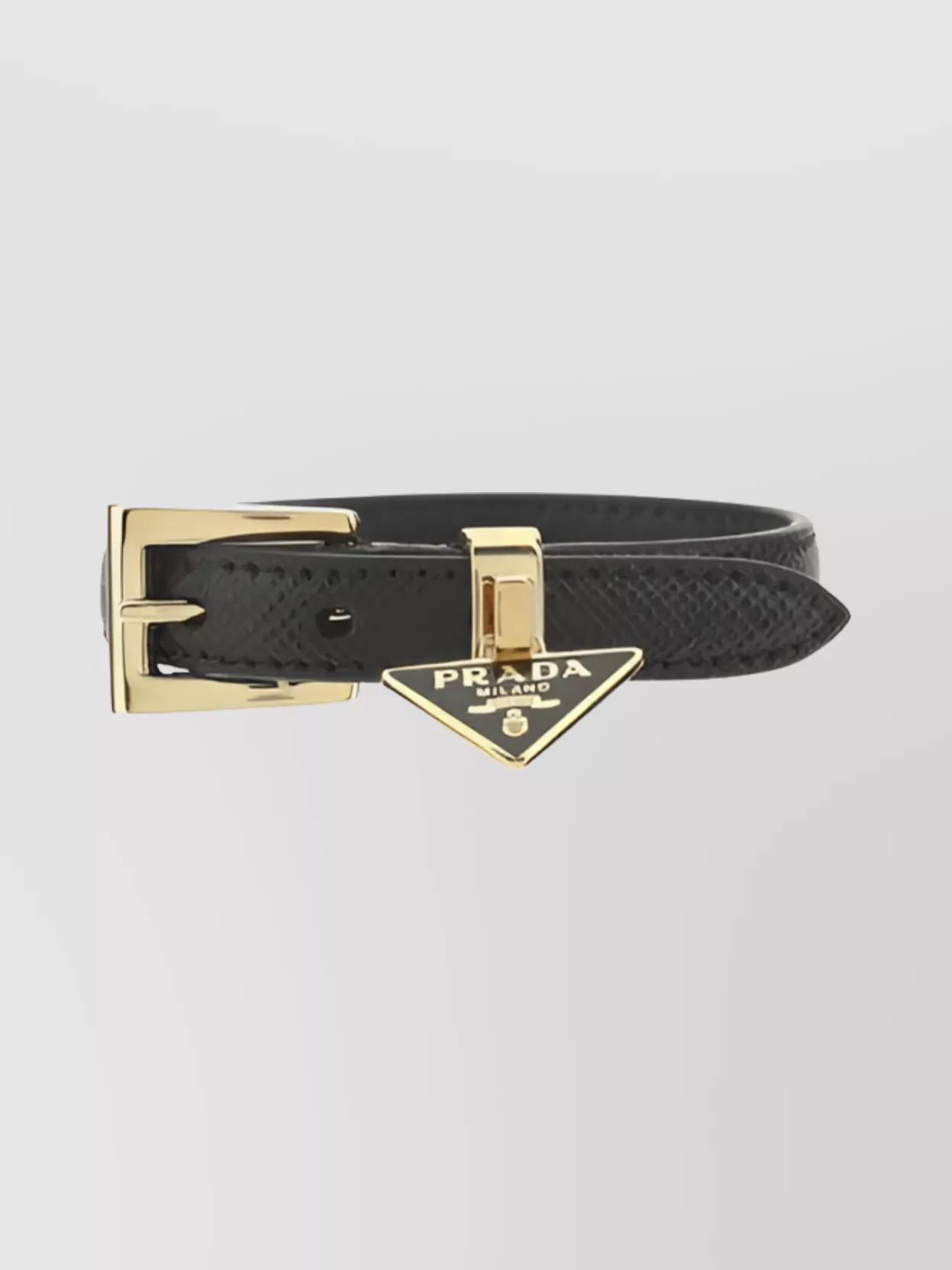 【送料&関税込】Prada Two-tone Suede And Fabric Bracelet Women's Prada Bracelets | Lyst
