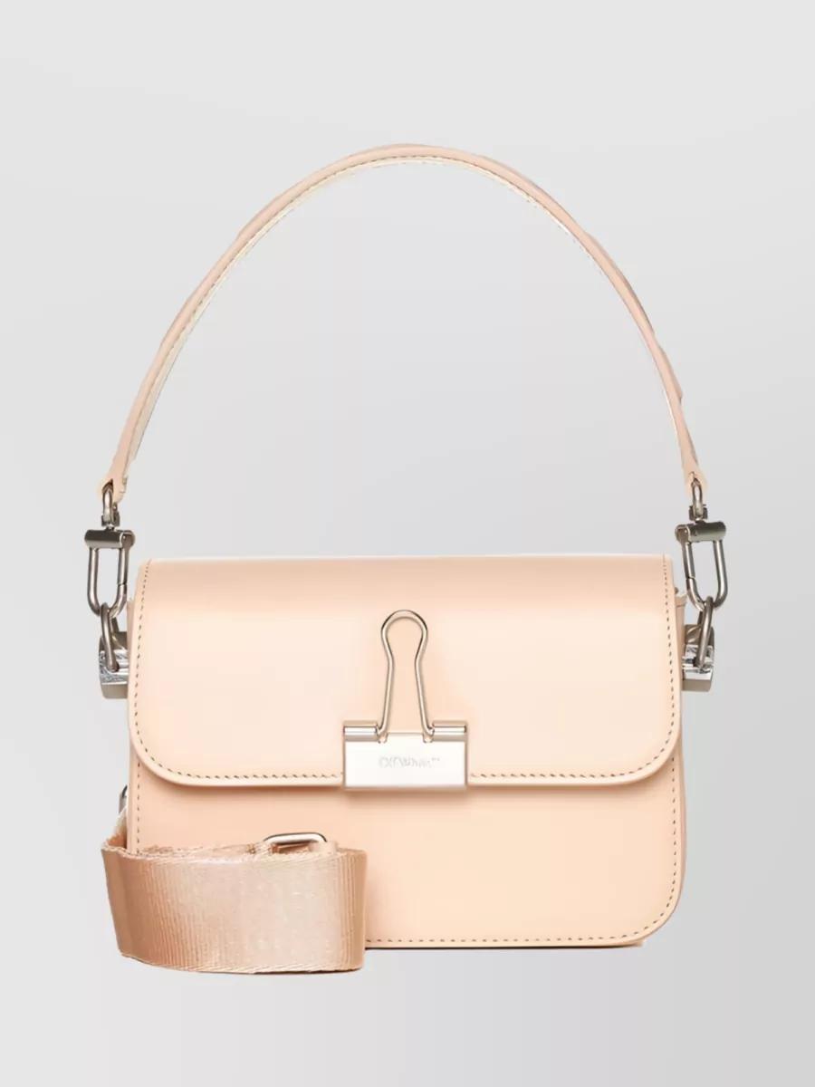 Off white clip bag deals