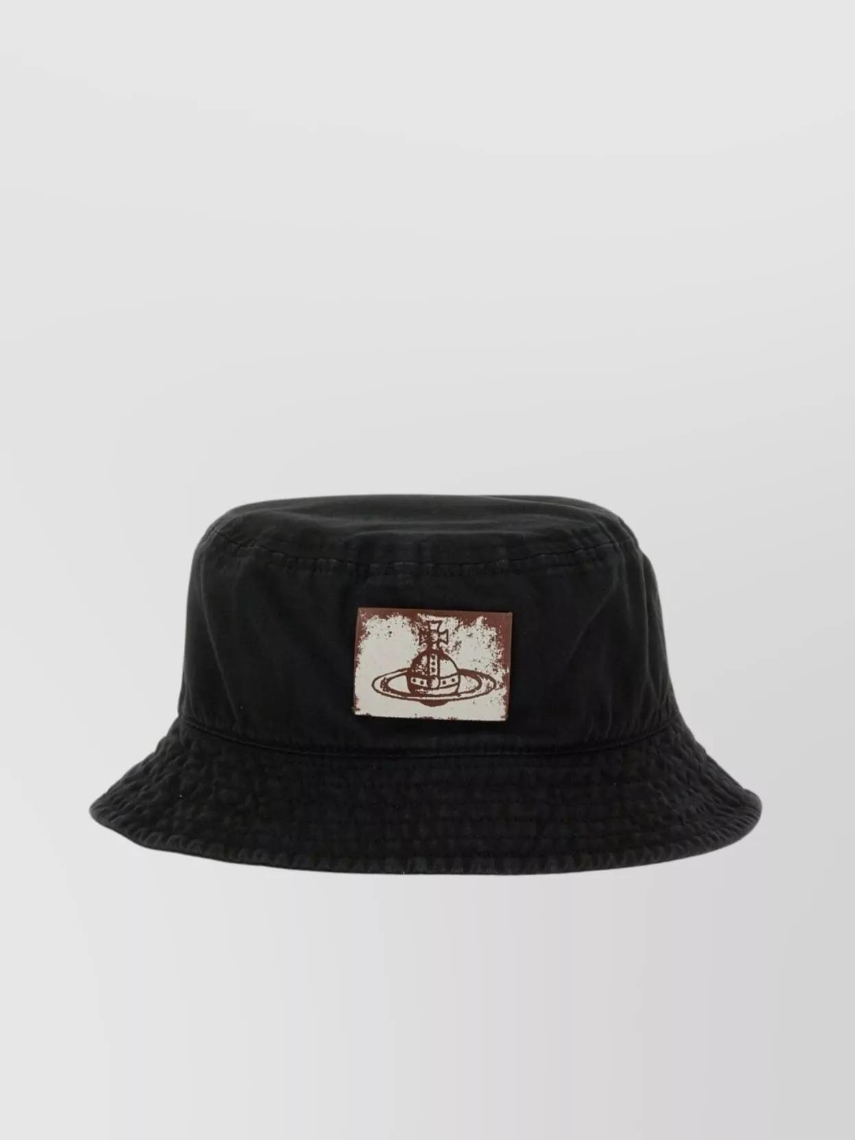 【関税&送料込】Vivienne Westwood Bucket Hat With Logo Vivienne Westwood Black Wool Orb Logo Bucket Hat | eBay