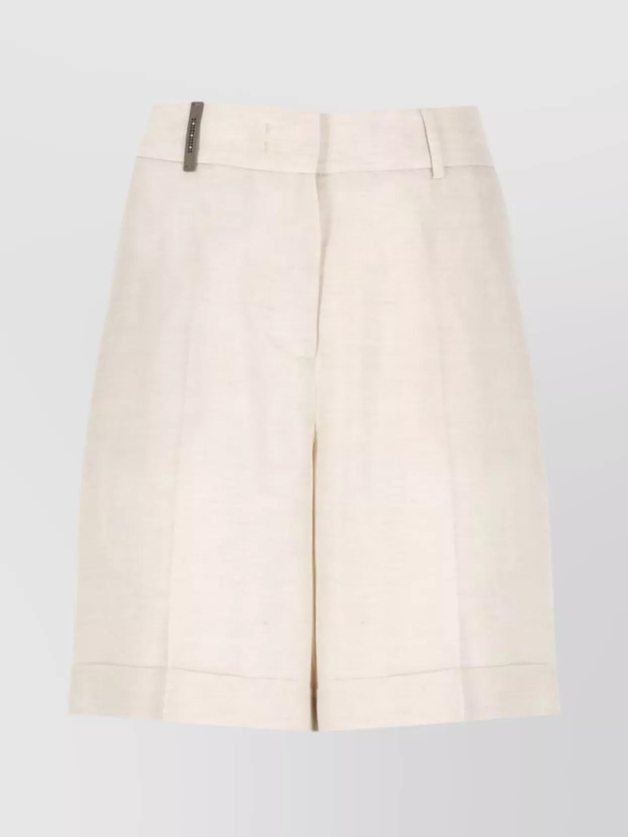 ショートパンツ PESERICO Women Shorts Burmudas P0478801972 002 WHITE Peserico Shorts for Women | Online Sale up to 70% off | Lyst