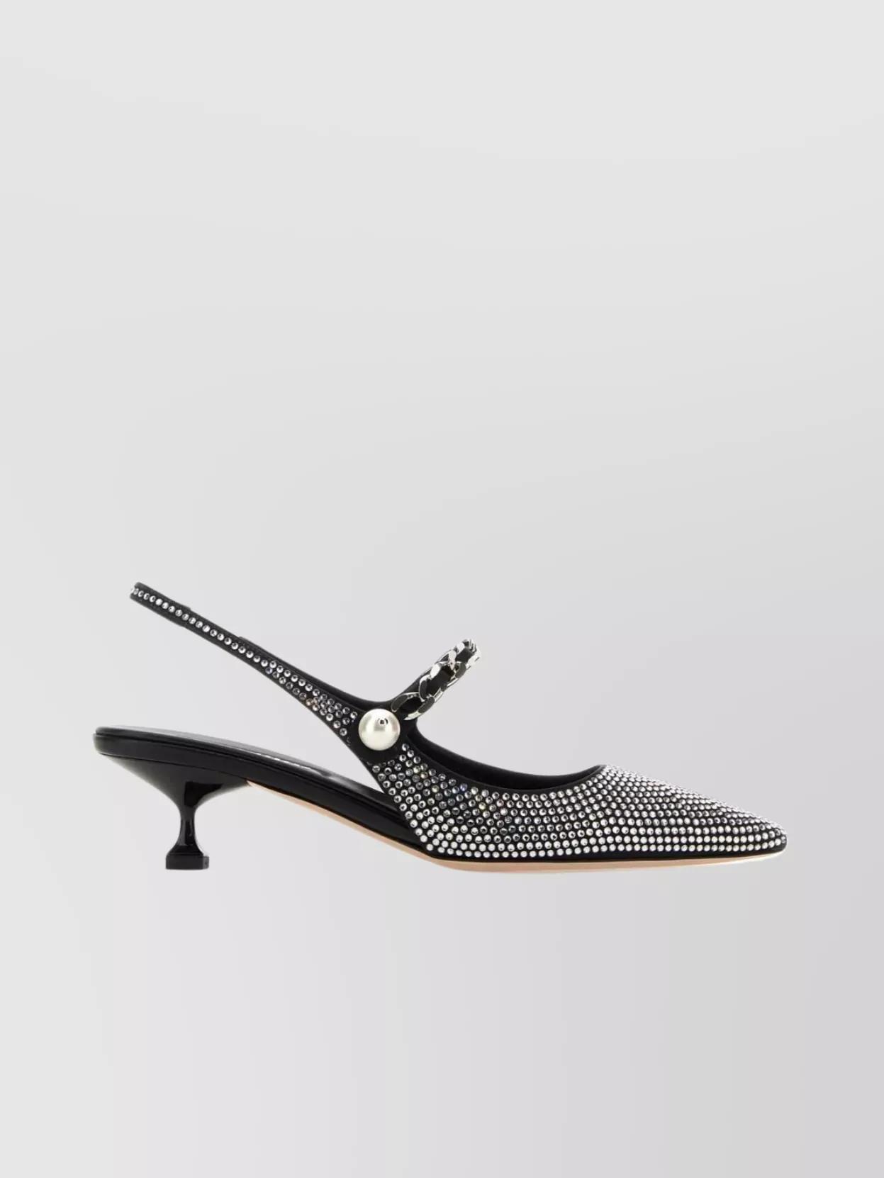 MIUMIU 26S POINTED TOE PUMPS 55MM IN CARAMEL BROWN CALFSKIN WITH BOW main image 0