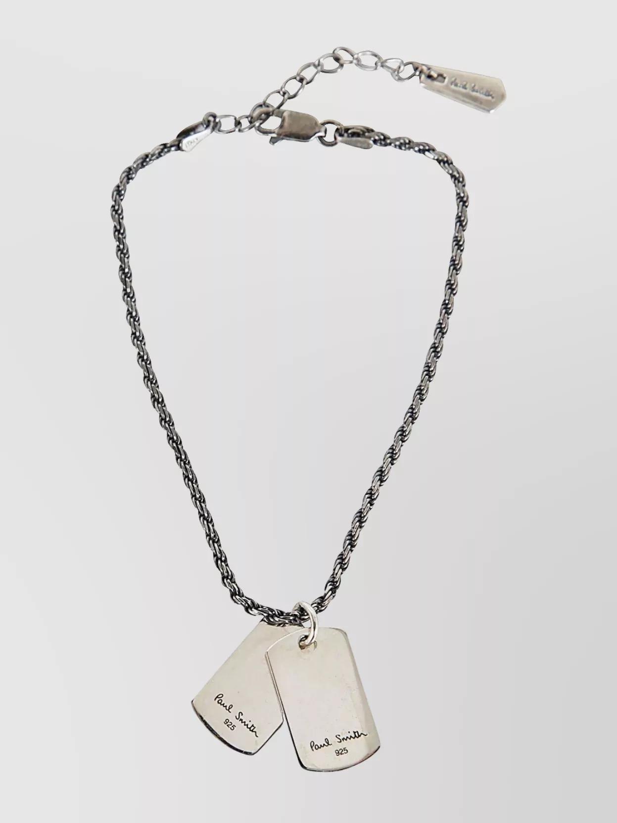 アクセサリー Paul Smith Silver Necklace Stripe Multi Stone” ネックレス（150923210