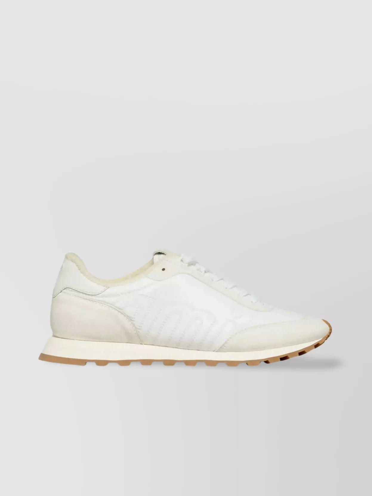 スニーカー Ami Low-Top Lace-Up Sneakers In Split Leather AMI Paris LOW TOP AMI SN1509 SNEAKERS | REVERSIBLE
