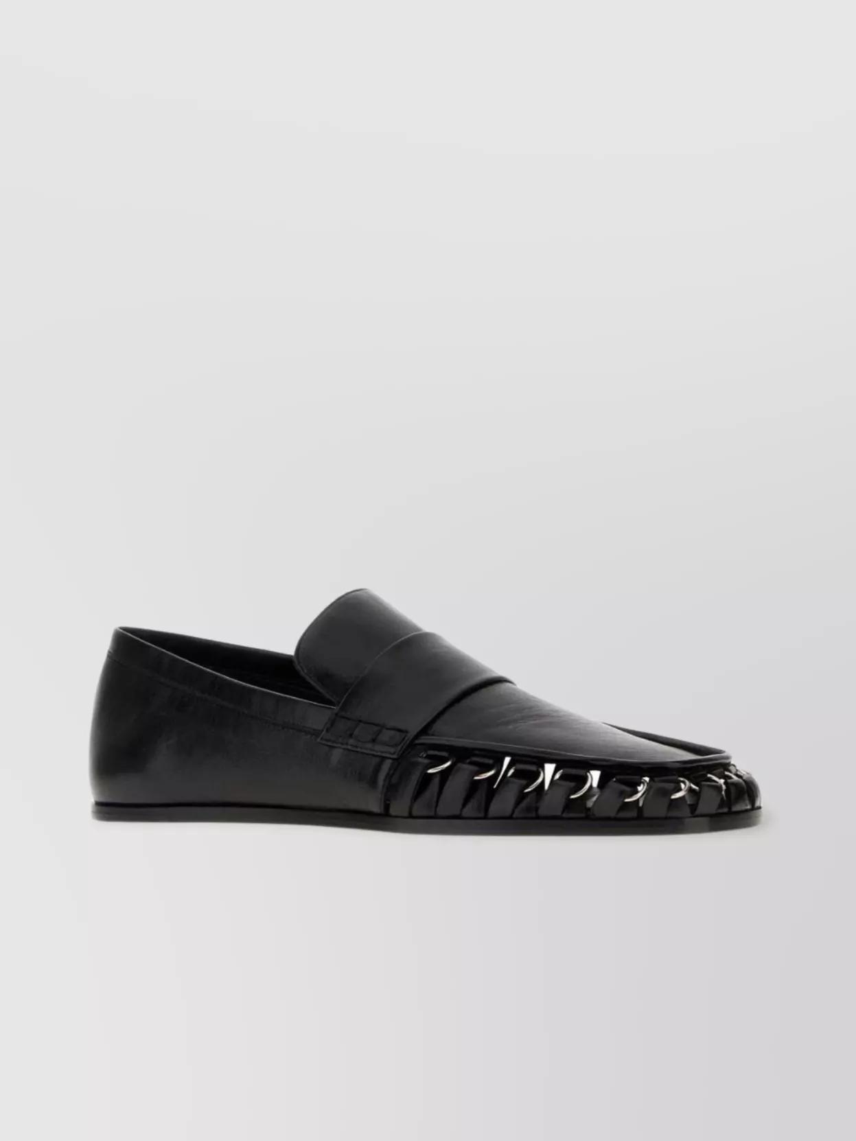 JIL SANDER ブラックレザー エナメル　ローファー　38 1/2 LOAFER | JIL SANDER(ジルサンダー) / シューズ レザーシューズ