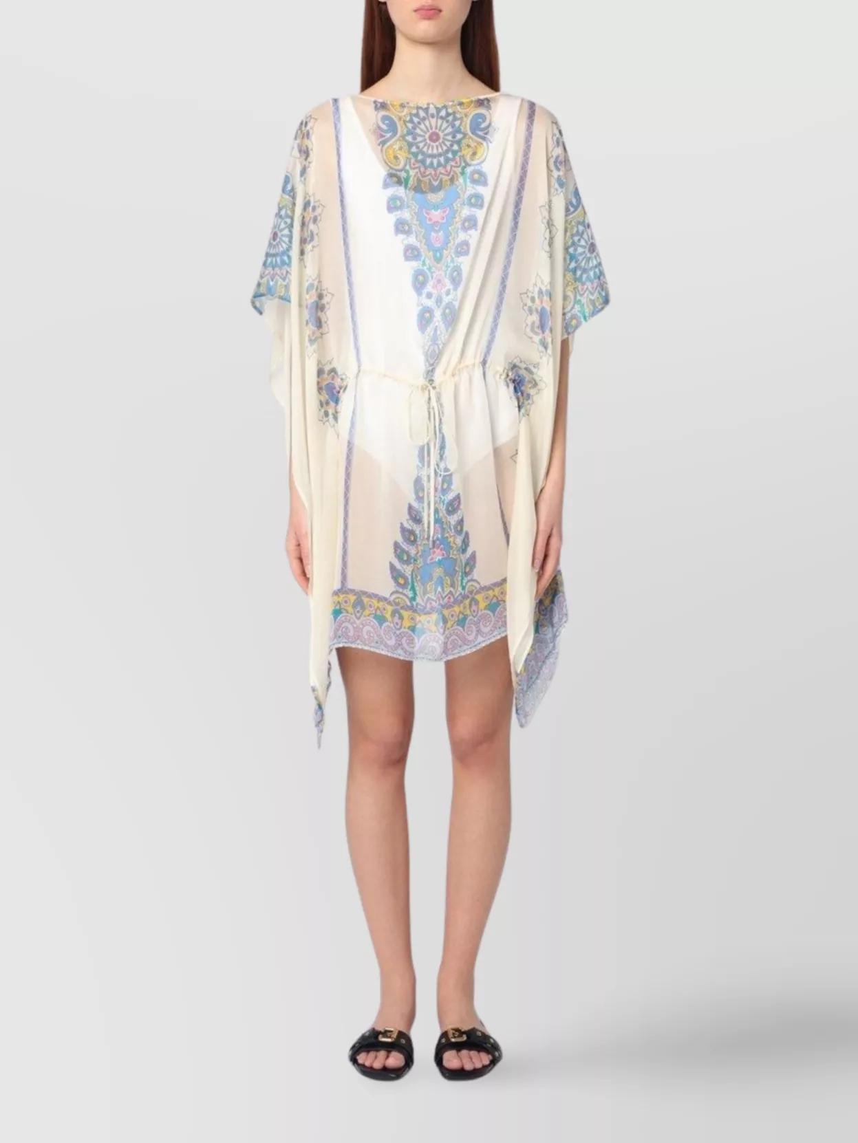ETRO MINI DRESS ミニ シルクジョーゼット ETRO Off-the-shoulder printed silk-chiffon mini dress | THE