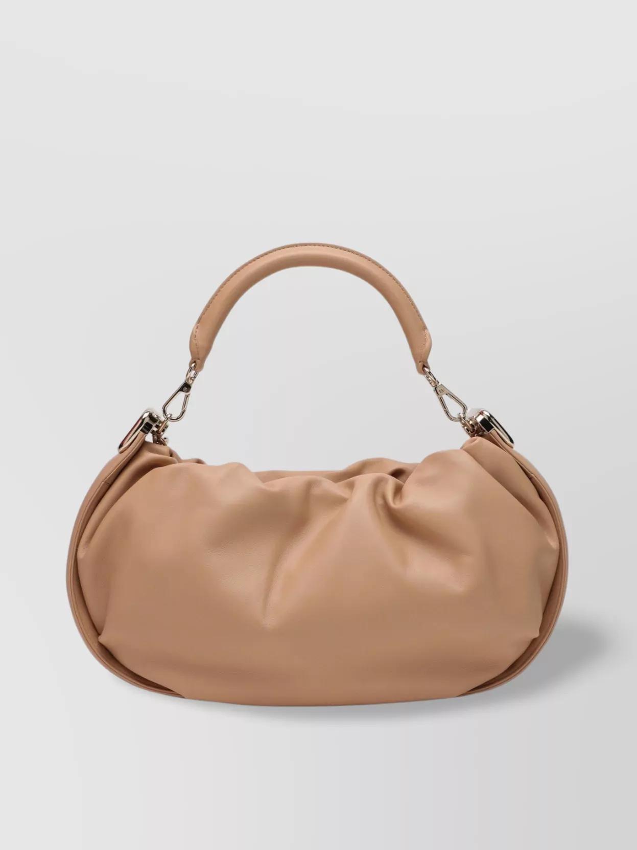 バッグ・カバンその他 ROGER VIVIER Viv' Choc  desert leather hobo bag ブラウン Woman ヴィヴ ショック レザー ショッピング バッグ