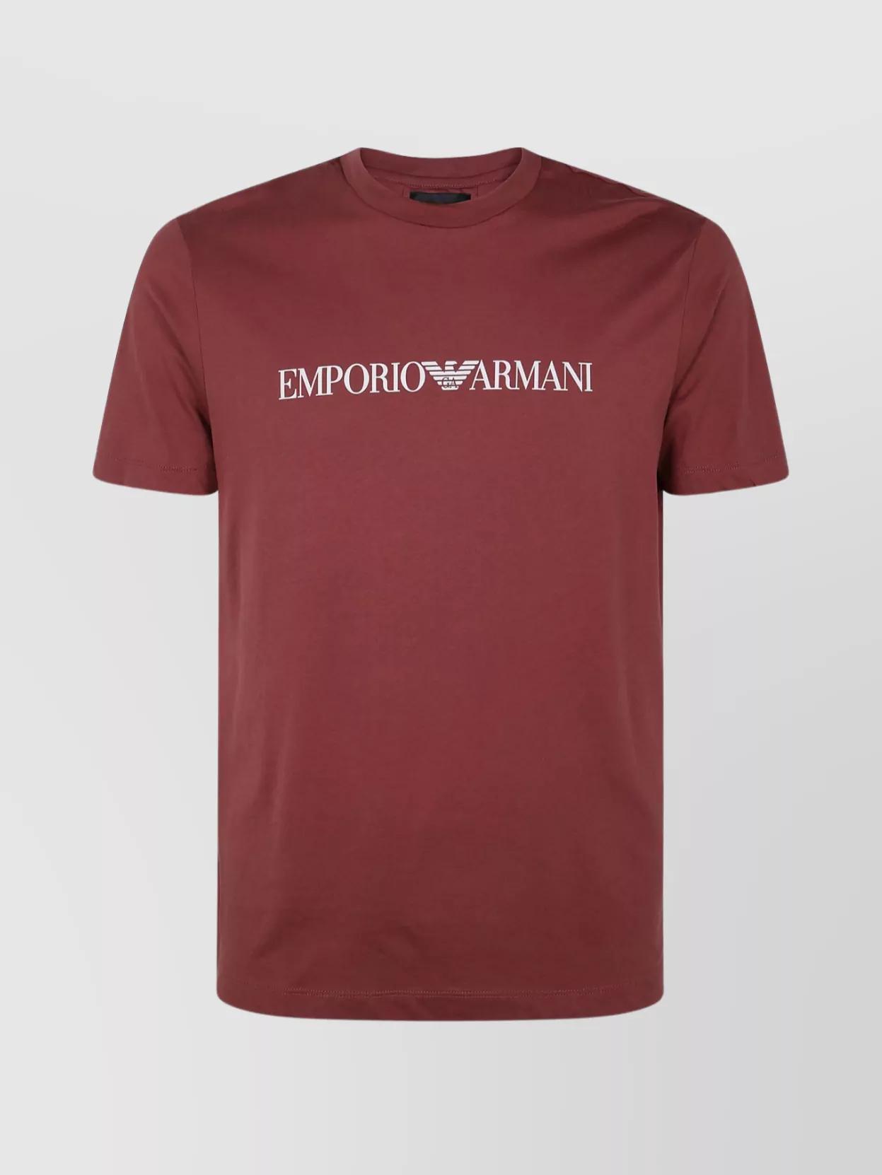 Tシャツ・カットソー EMPORIO ARMANI SHORT SLEEVES ROUND NECK SWEATER Emporio Armani Short Sleeves Round Neck Sweater Clothing