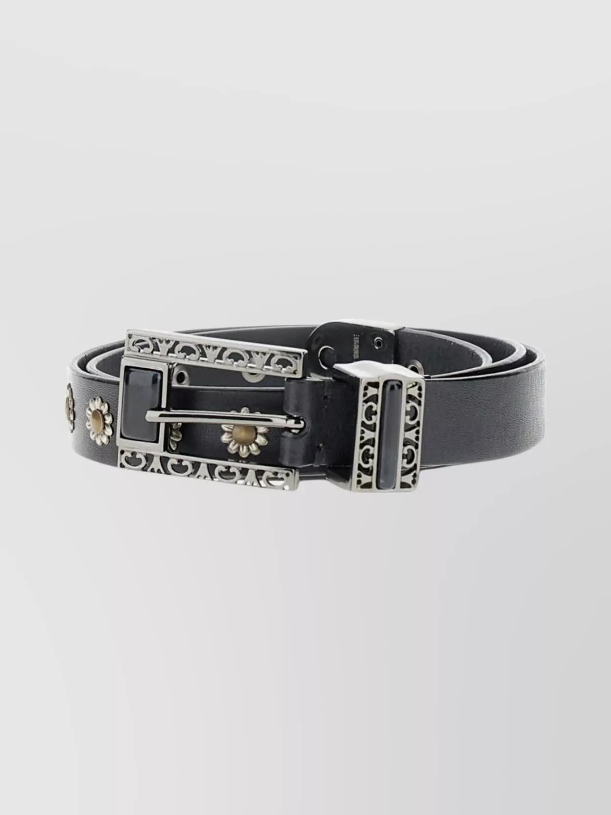 Golden Goose Leather Embroidered Belt in Black | Lyst display picture 3