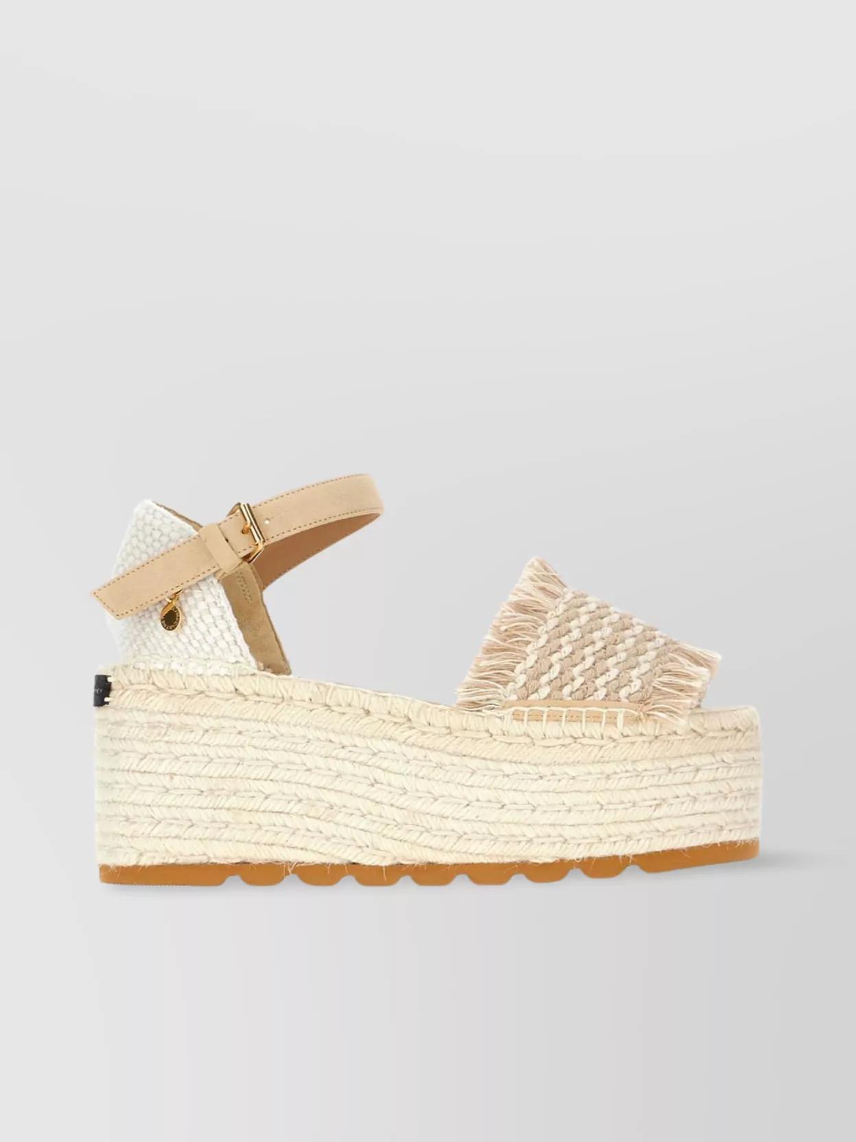 サンダル・ミュール STELLA MCCARTNEY WEDGE SANDALS Stella McCartney Sneak-Elyse Wedge Sandals | Black | FARFETCH