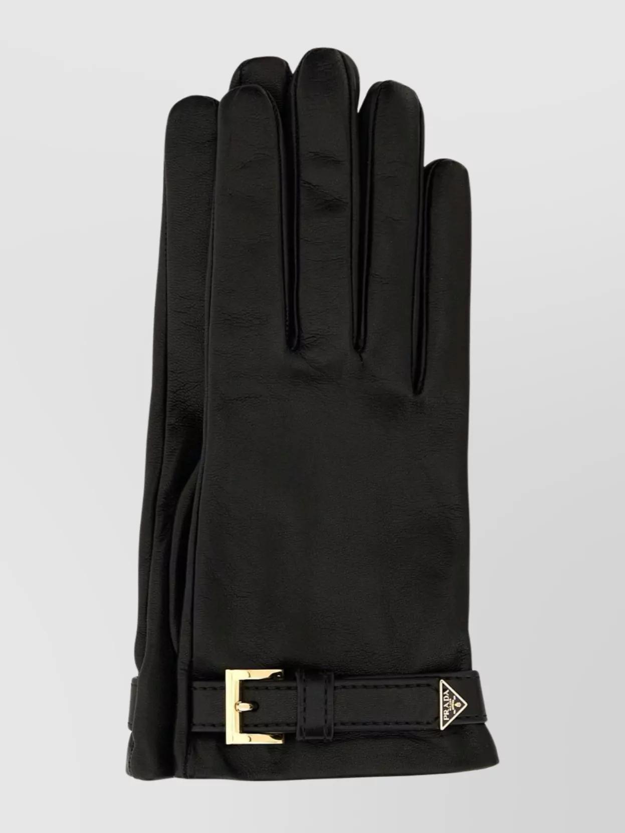 手袋 Prada Black Stretch Wool Blend Gloves Prada Black Stretch Wool Blend Gloves | italist