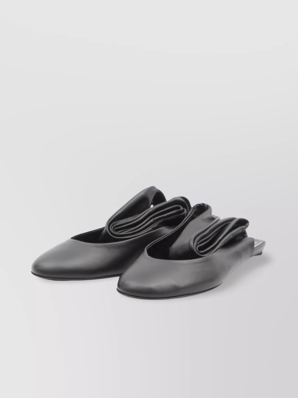 フラットシューズ THE ATTICO 'Cloe' ballet flats Cloe leather slingback flats in black - The Attico | Mytheresa