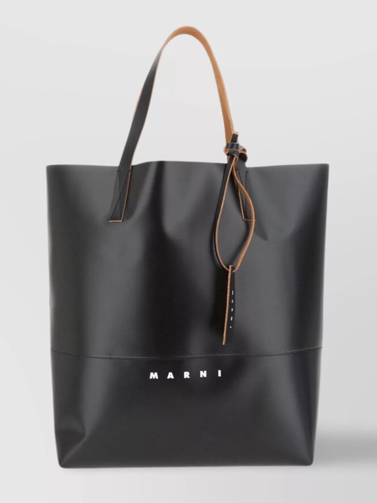 Marni Tote Bag Top Handle Two Tone Design in Black for Men Lyst
