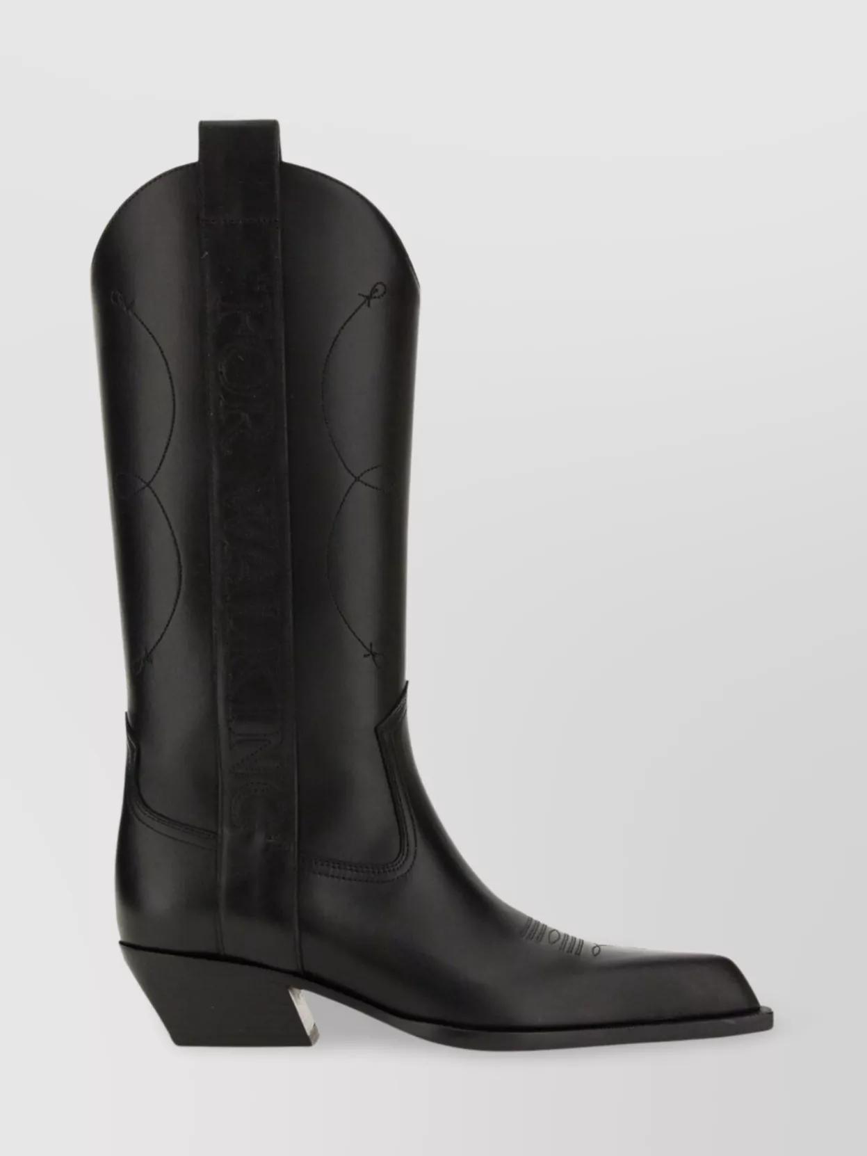 ブーツその他 Off-White Woman Boots Black OWIE041F23LEA001 1010 OWIE041F23LEA001_1010.png.png