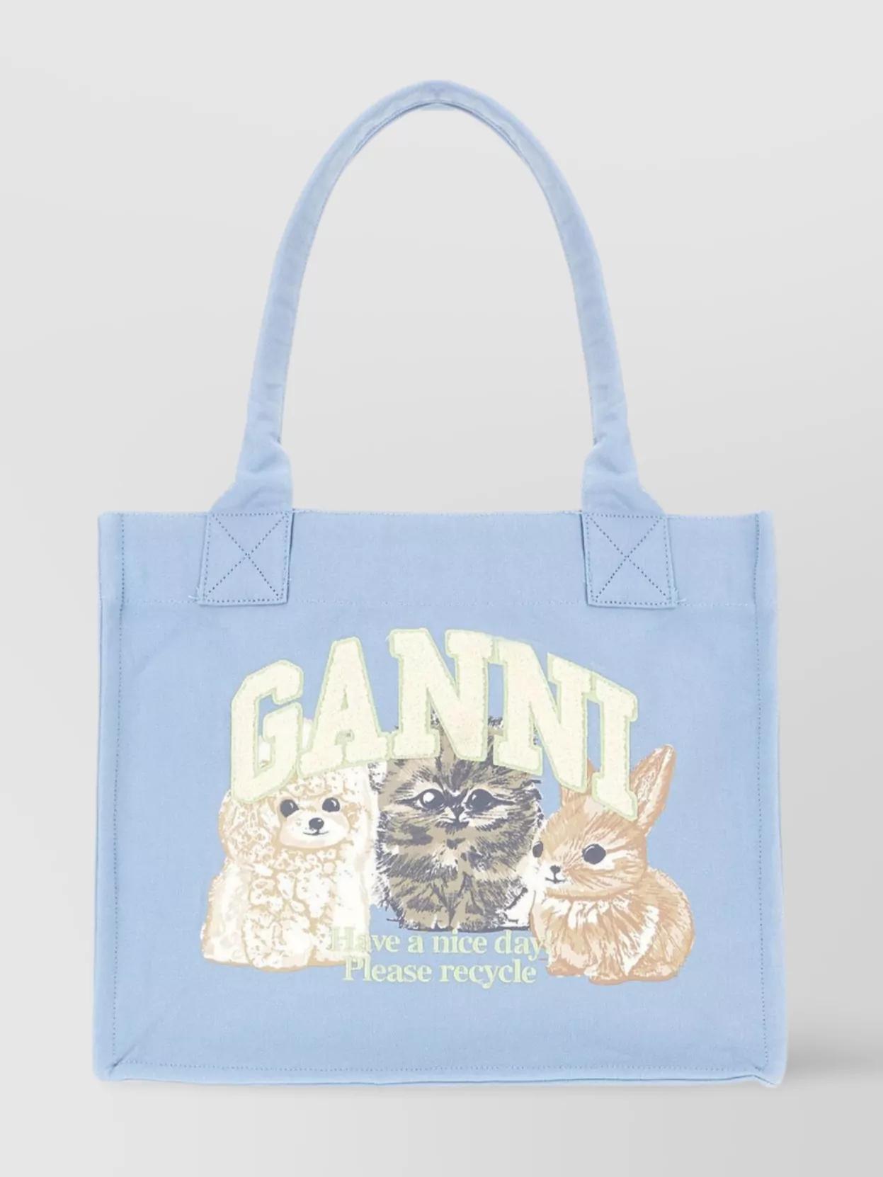 Blue Ganni Tote bags for Women | Lyst
