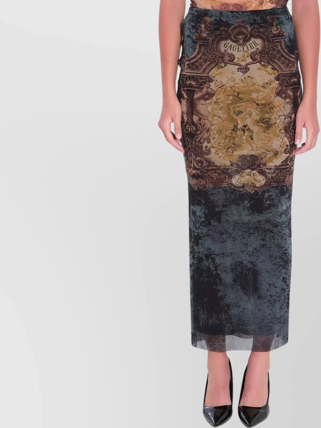 【Jean Paul Gaultier】 High-riseコットン maxiスカート JEAN PAUL GAULTIER Knitted maxi skirt | NET-A-PORTER