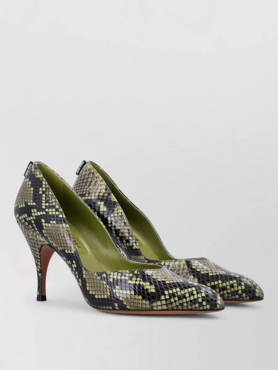 靴 Miu Miu Green Pointed Toe Mules 38 MIU MIU GREEN/CRYSTAL MULE – EYE LUXURY CONCIERGE