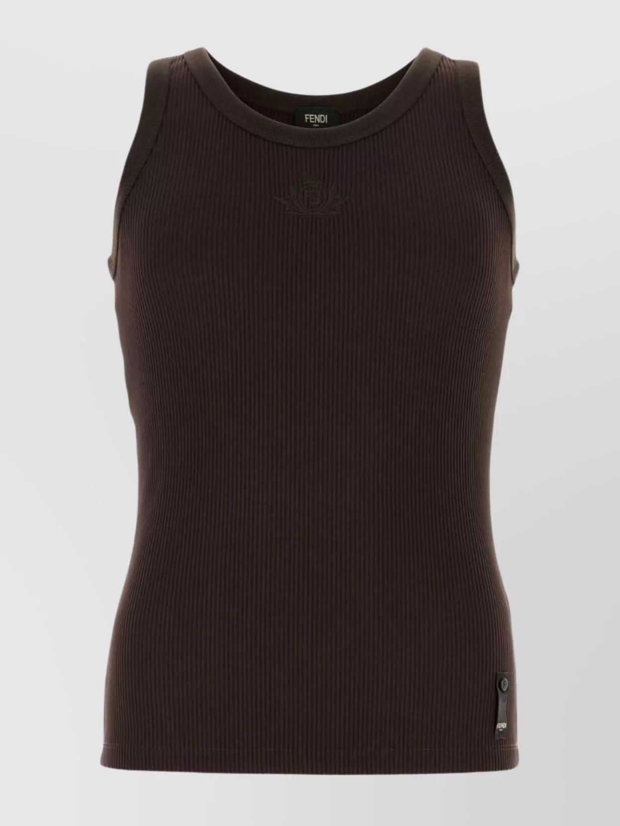 【関税＆送料込み】Fendi T-Shirts & Tank Tops Top Cotton Black | Fendi