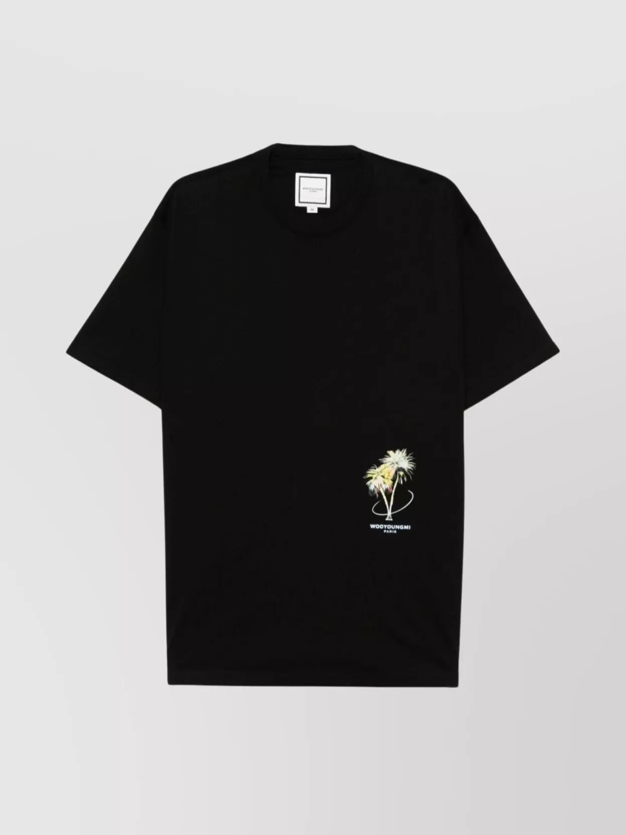 【関税込み】WOOYOUNGMI ブラック City グラフィックTシャツ 241704M213022_1.jpg