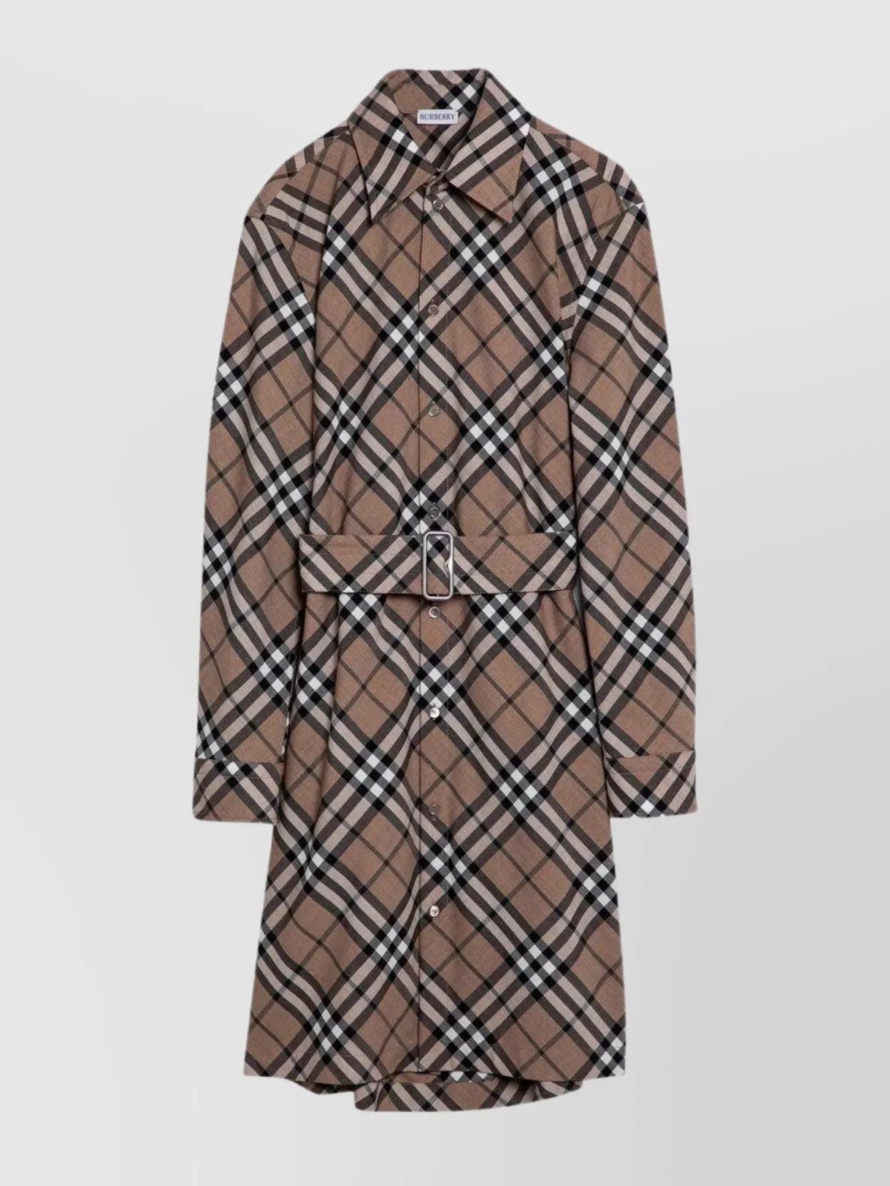 ワンピースその他 Burberry Check wool blend chemise dress Burberry Dresses for Women | Online Sale up to 84% off | Lyst