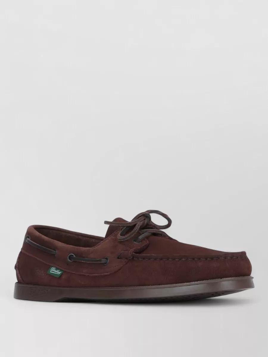 Paraboot Loafers Slip On Moc Toe Rubber Sole in Brown for 