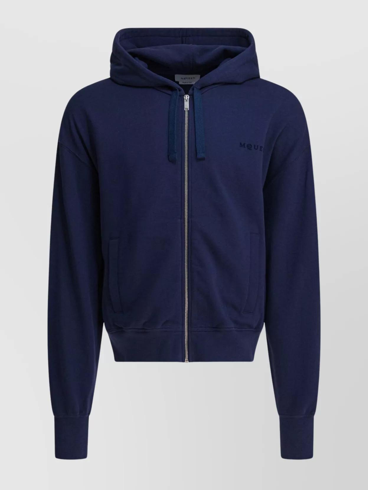 【送料&関税込】Alexander McQueen Drawstring Zip Up Hoodie 71c20bb2417c29ddedabe462babc8e