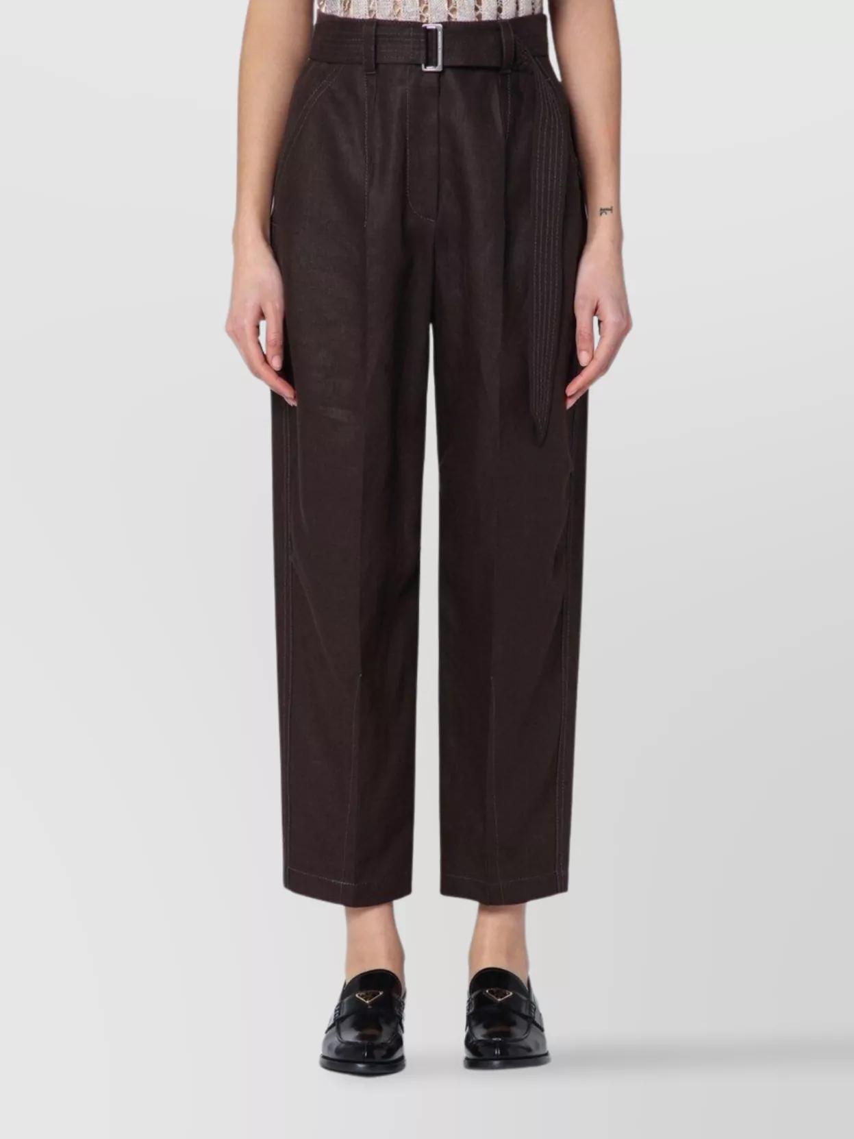 パンツ BRUNELLO CUCINELLI Tropical Luxury Wool Loose Trousers Brunello Cucinelli Pants for Women | Online Sale up to 50